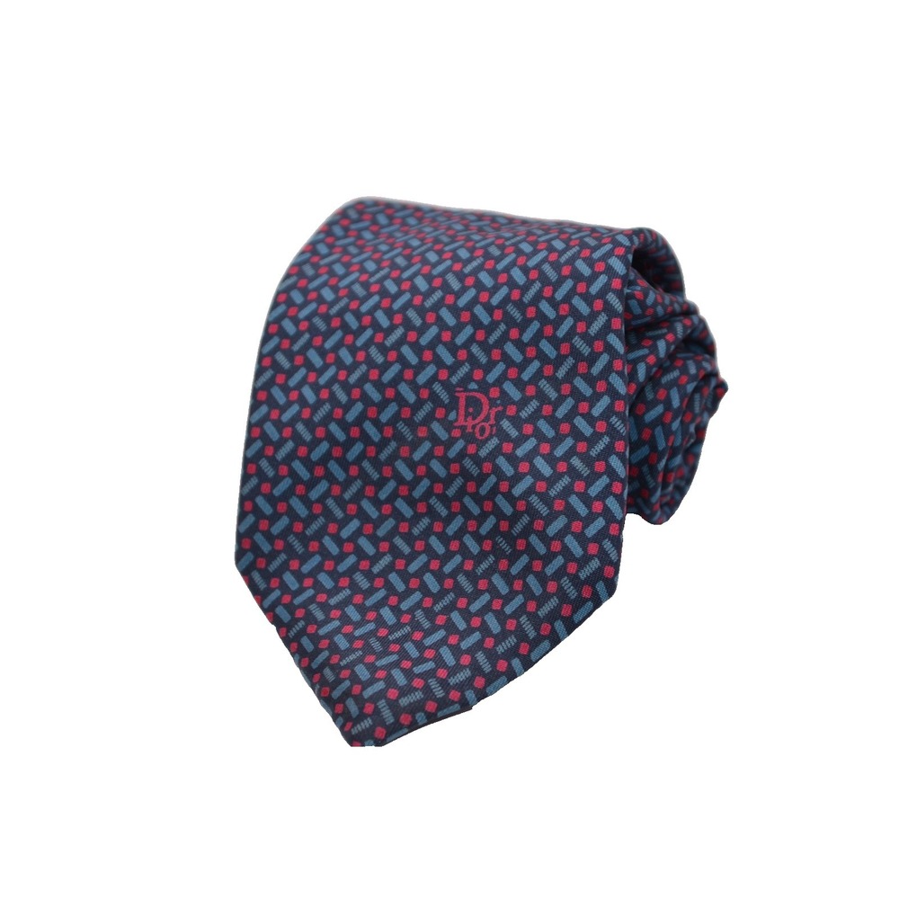 Christian Dior Geometric Tie Dior logo Vintage Rare